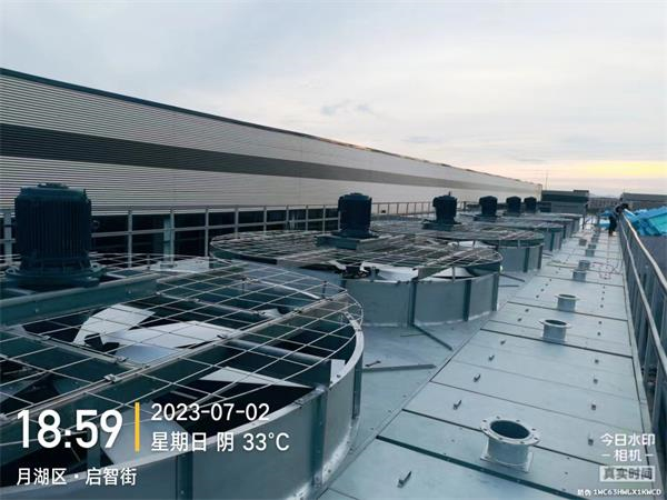 工業冷卻塔的安裝知識,工業冷卻塔安裝過程